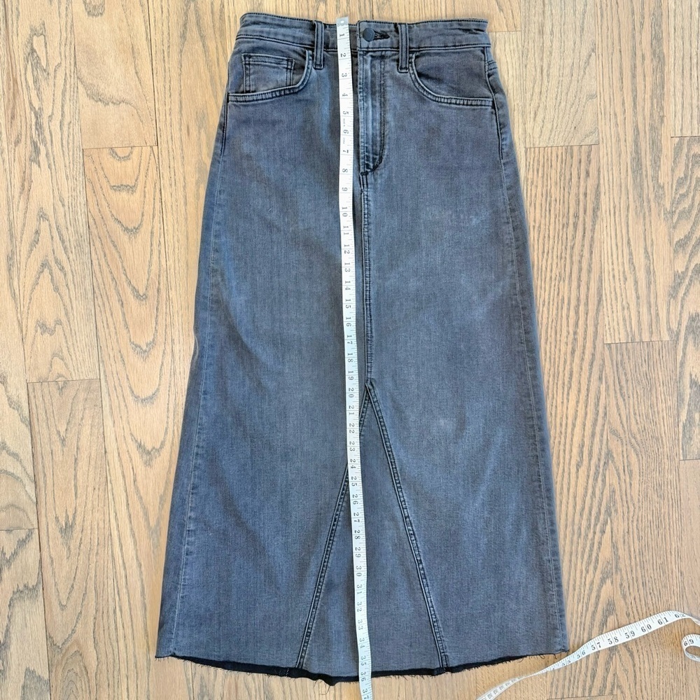 Joe's Jeans Women’s Amelia A-Line Denim Skirt Gray Black in Color Size 26 - Picture 8 of 11